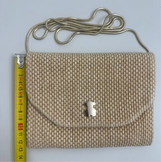 Bolso Tous Rafia Beige Cadena