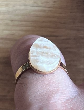 Anello Oro 18K con Pietra di Luna