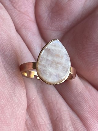 Anello Oro 18K con Pietra di Luna