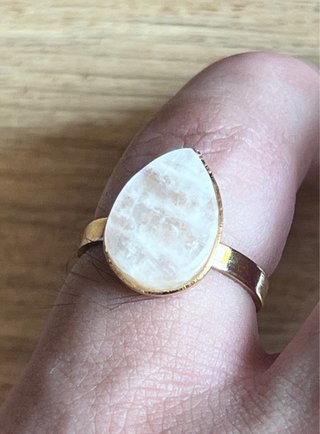 Anello Oro 18K con Pietra di Luna