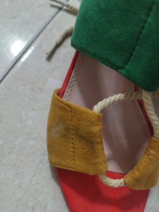 Sandalias tacón cordones multicolor