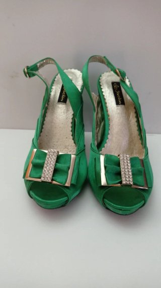 Zapatos de tacón verdes talla 35