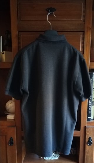 Polo Lacoste Negro Vintage Talla S