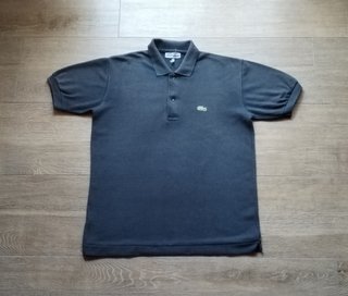 Polo Lacoste Negro Vintage Talla S