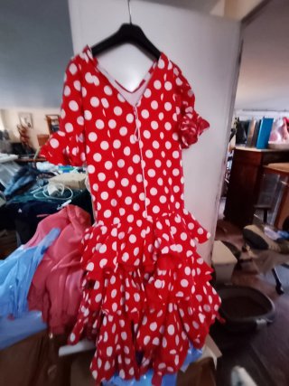 Traje Flamenca Lunares Talla 12