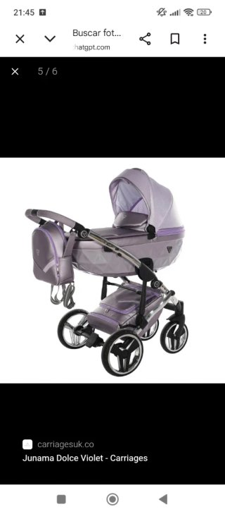 Carro Junama Diamond Morado 3 Piezas