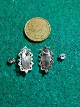 Pendientes Plata con Piedra Negra