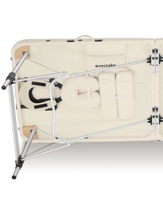 Camilla Masaje Plegable 3 Zonas Beige