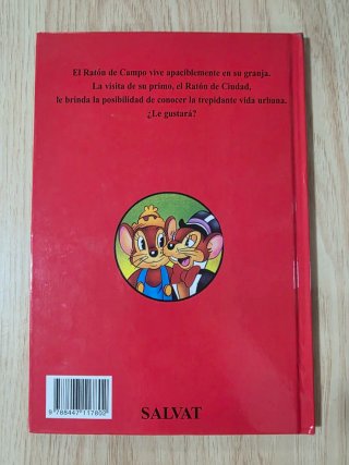 Clásico cuento Disney.El ratón de campo. Salvat.