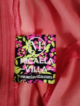 Traje Flamenca Talla 46 de plumeti color coral