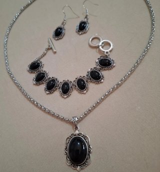 Set etnico collana, bracciale, orecchini