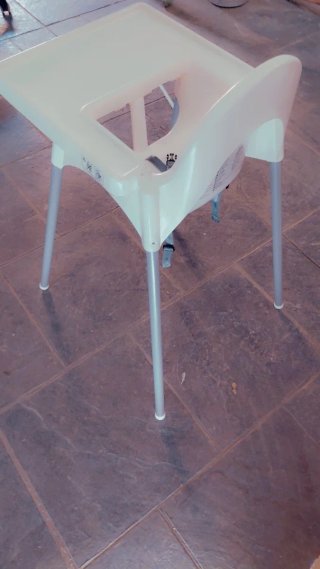 Trona bebé blanca