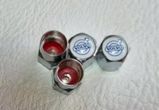 4 Tapones de Neumaticos con Logo Emblema Volvo