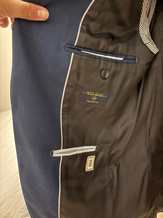 Traje Easy Wear Premium Tailor Fit Azul T.48