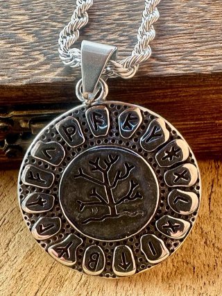 Colgante Vikingo Árbol de la Vida Runas