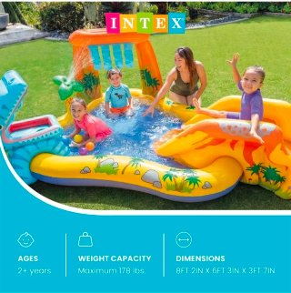 Piscina hinchable infantil con tobogán