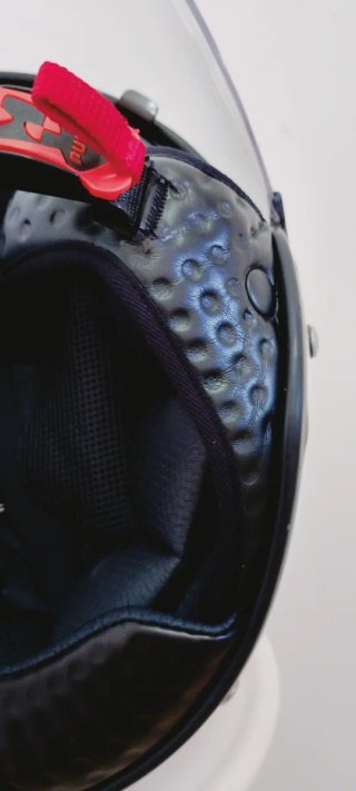 Casco de moto blanco LS2 con visera