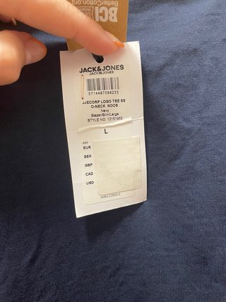 Camiseta Jack&Jones Azul Talla L