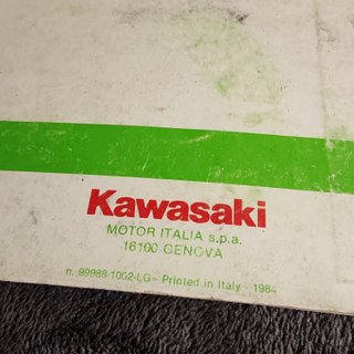 Livro de Garantia Kawasaki
