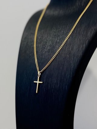 Cadena de plata chapada en Oro 18K