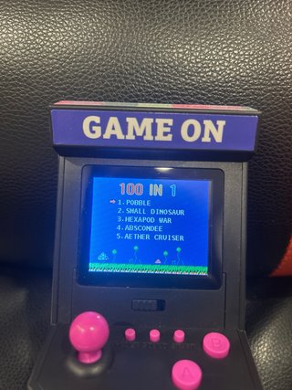 Mini Arcade Retro Azul y Rosa