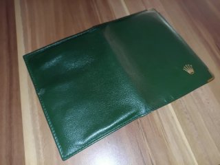 Portafogli portacarte Rolex Verde vintage