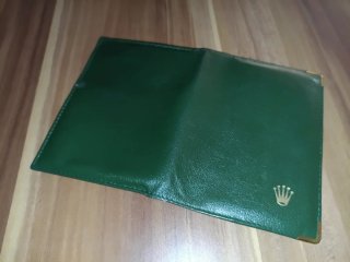 Portafogli portacarte Rolex Verde vintage