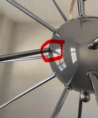 Lámpara Sputnik Plata