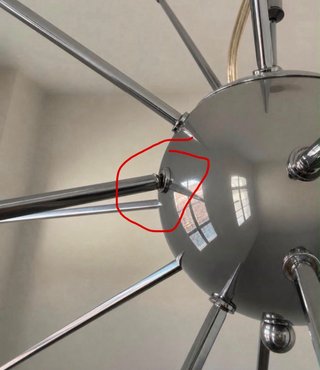 Lámpara Sputnik Plata