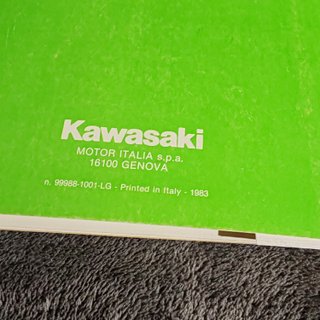 Livro de Manutenção/Garantia Kawasaki