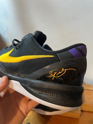 Nike Kobe 8 Talla 50.5 EU / 16 US Negro Amarillo