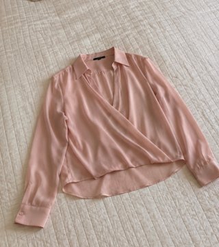 Blusa rosa cruzada