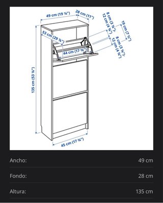 Zapatero Ikea Blanco