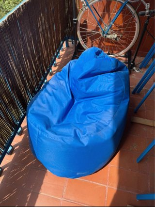 Puff exterior azul eléctrico Italpouf
