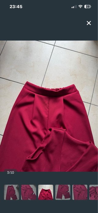 Conjunto chaleco y pantalón rojo