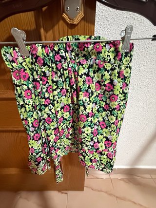 Falda pantalón Zara floral