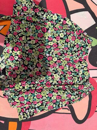 Falda pantalón Zara floral