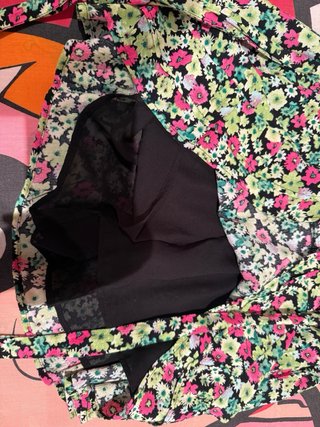 Falda pantalón Zara floral