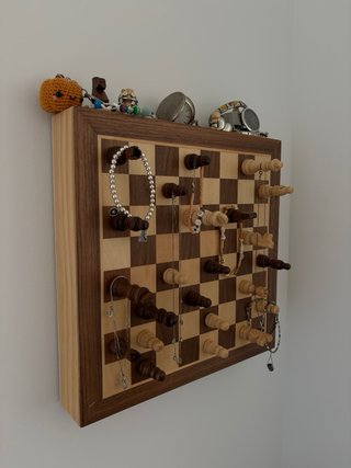 Joyero creativo ajedrez de pared handmade