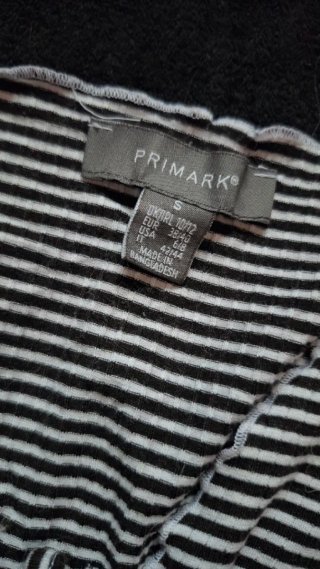 Camiseta de rayas negro y blanco Primark