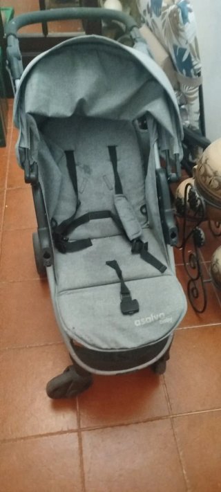 Silla de bebé Asalvo gris