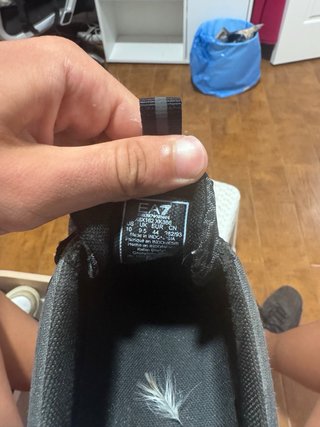 Zapatillas Emporio Armani Hombre Negras/Grises