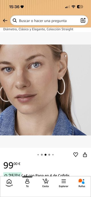 Pendientes Tous Straight