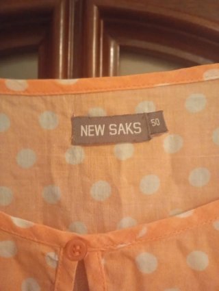 Blusa naranja lunares NEW BAYS talla XL