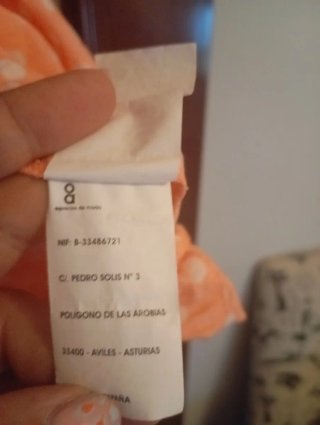 Blusa naranja lunares NEW BAYS talla XL