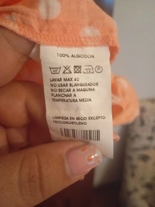 Blusa naranja lunares NEW BAYS talla XL