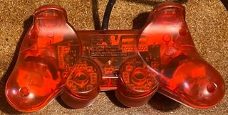 Mando DualShock 2 PS2 Rojo Transparente