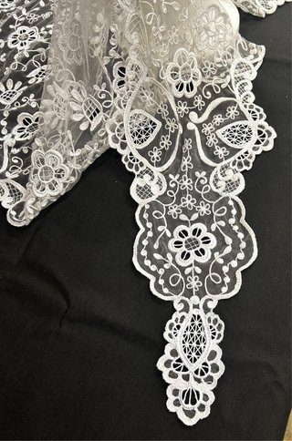Mantilla de Novia Alicantina Blanca adulta