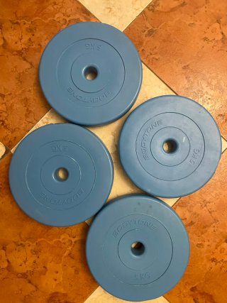 4 Discos pesas 5kg/kilos