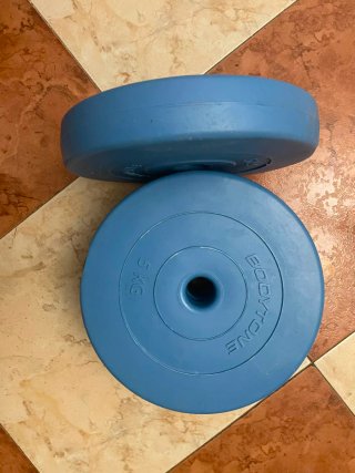 4 Discos pesas 5kg/kilos